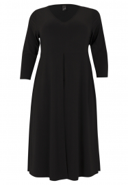 Dress Open Skirt Contrast Slit DOLCE - black 