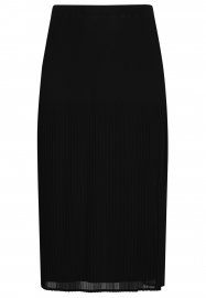 Skirt irregular pleats - black 