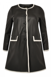 Jacket bindings leather - black 
