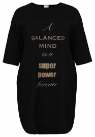 Dress super power ORGANIC COTTON - black 