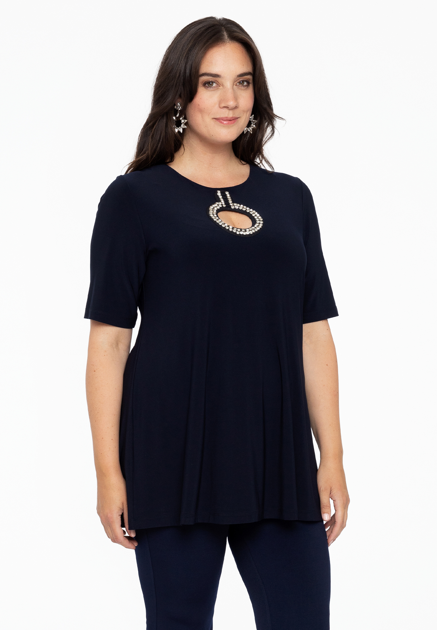 Tunic flare ring DOLCE - blue