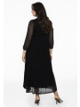 Dress puffed sleeve LACE - black 