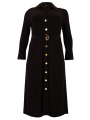 Dress Buttoned Long DOLCE - black red 