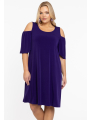 Dress cut out shoulder DOLCE - purple 