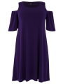 Dress cut out shoulder DOLCE - purple 