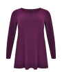 Shirt flare long sl DOLCE - green purple 
