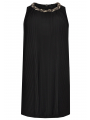 Dress plissé VOILE - black 