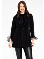 Tunic flare with ruffles DOLCE - black 