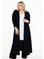 Cardigan pleated Xtra long DOLCE - black blue