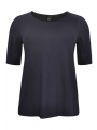 Shirt relax DIAGONAL - black blue