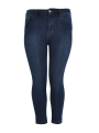 Jeans 7/8 zip back leg - black grey dark indigo indigo