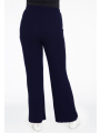 Trousers bootleg DIAGONAL - black blue