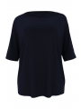 Shirt kimono sleeve DOLCE - black blue turquoise