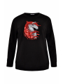 Sweater paillet horsehead - black 