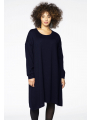 Pullover dress WOOL - black blue