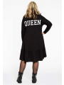Sweater-dress Queen ORGANIC - black 