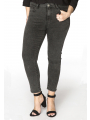 Jeans 7/8 zip back leg - black grey dark indigo indigo